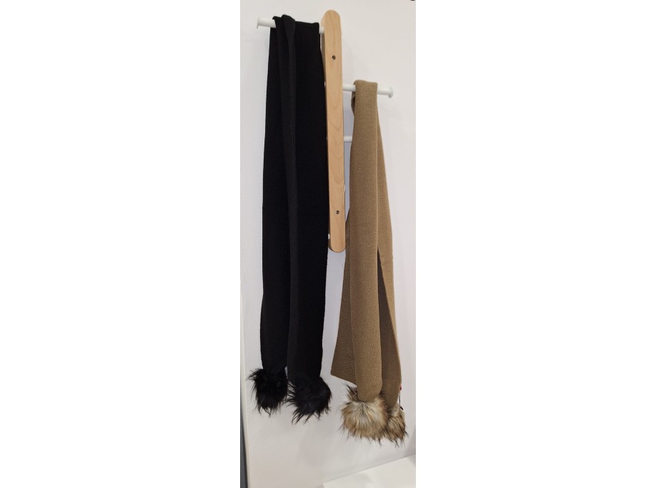 Bufandas básicas en punto beige